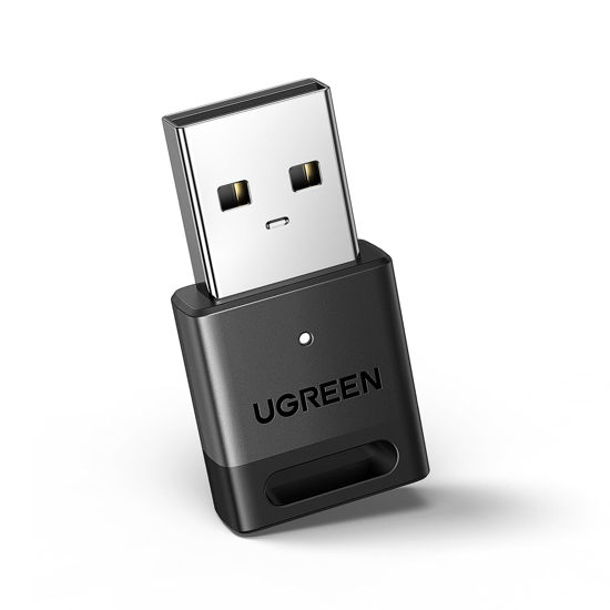 Picture of UGREEN USB Bluetooth Adapter, 5.3 Bluetooth Adapter for PC, Plug & Play for Windows 11/10/8.1, Bluetooth Receiver & Transmitter for Keyboard/Mouse/Headphone/Speakers/Printer