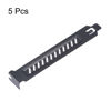 Picture of uxcell PCI Slot Covers with Screws for PC Case Airflow and Dustproof Black 5pcs