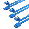 Picture of SABRENT SATA III (6 Gbit/s) Right Angle Data Cable with Locking Latch for HDD/SSD/CD and DVD Drives (3 Pack 20 Inch) in Blue (CB-SRB3)