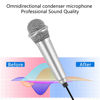 Picture of Portable Mini Vocal Microphone for Mobile Phones, Computers, and Tablets - for Recording, Chatting, and Singing (Silver)