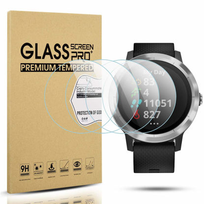 Picture of Diruite 4-Pack for Garmin Vivoactive 3 Tempered Glass Screen Protector (Not Fit for Vivoactive 3 Music) [Anti-Scratch] [Perfectly Fit] [Optimized Version]