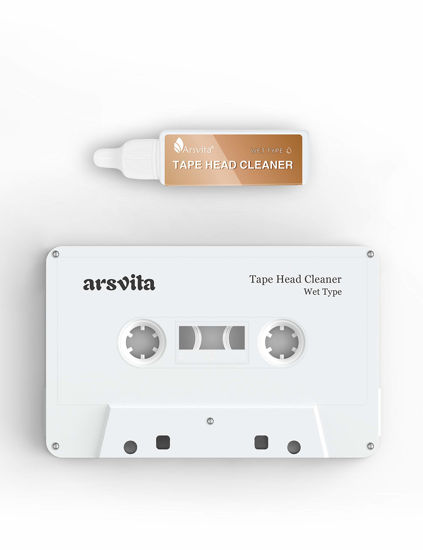 Picture of Arsvita Audio Cassette Head Cleaner, Tape Cleaning Kit for Home/Portable/Car Cassette Player