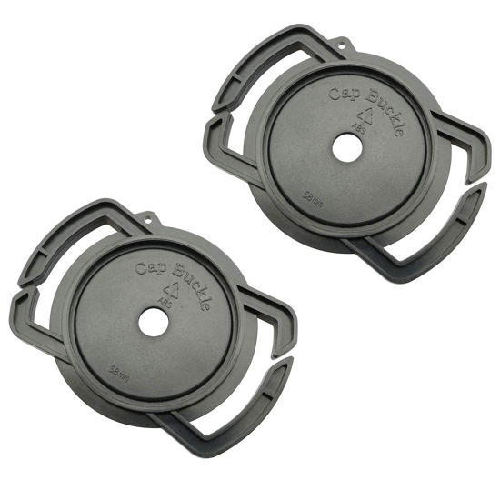 Picture of TAODAN 2pcs Camera Lens Cap Holder Keeper Buckle for Canon Nikon Sony Camera Lens Cap Cover 52mm 67mm 58mm