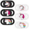 Picture of Veekyvicky Laptop Camera Cover Slide Webcam Cover for Privacy Fits for Mini PC, PC, Surface, Tablet, Desktop Computer, Smart Phone - 3 Packs, Unicorn Head