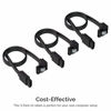 Picture of SABRENT SATA III (6 Gbit/s) Right Angle Data Cable with Locking Latch for HDD/SSD/CD and DVD Drives (3 Pack 20 Inch) in Black (CB-SRK3)