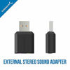 Picture of Sabrent USB External Stereo Sound Adapter for Windows and Mac.+ Lavalier/Lapel Clip-on Omnidirectional Condenser Microphone