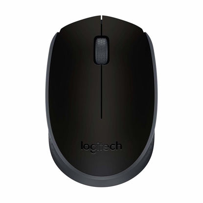 Picture of Logitech M170 Wireless Mouse for PC, Mac, Laptop, 2.4 GHz with USB Mini Receiver, Optical Tracking, 12-Months Battery Life, Ambidextrous - Black