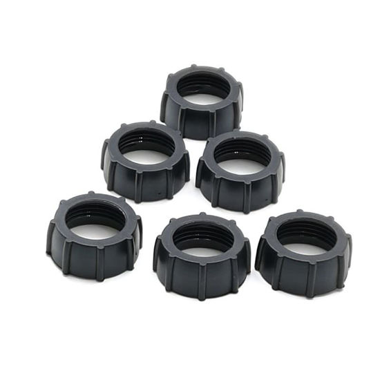 Picture of VizGiz 6 Pack Tightening Nut for Replacement Car Mount Screw-On 17mm Ball-Joint Fixed Adapter Head Bracket Holder Ring for Phone Air Outlet Handlebar Kit Camera DVR Camcorder Wireless Charger