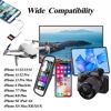 Picture of 2-in-1 Sd Card Reader Supports SD and TF Card for iPhone iPad, Dual Card Slot Memory Card Reader Sd Card Adapter Portable Micro Sd Card Reader Trail Camera Viewer Plug and Play