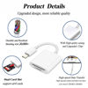 Picture of 2-in-1 Sd Card Reader Supports SD and TF Card for iPhone iPad, Dual Card Slot Memory Card Reader Sd Card Adapter Portable Micro Sd Card Reader Trail Camera Viewer Plug and Play