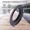 Picture of 49mm Lens to 58mm Camera Lens Adapter,49mm to 58mm Filter Step-Up Adapter Ring,Compatible All 58mm Filter Accessory