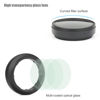 Picture of 2-Pack UV Filter Lens Protector for GoPro Hero 3, Hero 3+, Hero 4 Silver Black, 23mm Inner Diameter Optical Glass High Transmission UV Lens Filter Cover for GoPro Hero 3/3+/4 Camera