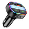 Picture of FM Transmitter Bluetooth for Car, Cigarette Lighter Radio Adapter Car Kit MP3 Players Audio Receiver Hands-Free Calling, PD 30W + QC 18W Fast Charging USB C Car Charger for iPhone Smartphone (Black)