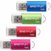 Picture of EASTFUN 4 Pack 16GB USB 2.0 Flash Drive Memory Stick Thumb Drive Thumb Stick Jump Drive Zip Drive Pen Drive,with LED Indicator,4 Pcs Colors:Rose/Red/Green/Blue