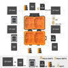 Picture of K&F Concept Memory Card Case with 25 Slots, Anti-Shock Carrying Case for 4 SD Cards, 4 CF Cards or 4XQDs, 4 CFexpress Cards, 12 Micro SD (TF) Cards, 2 Nano SIM, 2 Micro SIM and 1 SIM Card