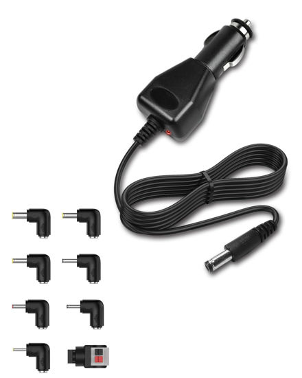 Picture of Universal DC 12V Car Charger for DBPOWER/Sylvania/RCA Portable DVD Players, Replacement Car Power Cord with 8 Connectors, Car Power Adapter for Spectra S1, S2 Breast Pumps, 8.2Ft Cable