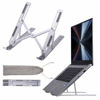 Picture of Arae Laptop Stand for Desk, Adjustable Ergonomic Portable Aluminum Laptop Holder, Foldable Computer Stand 6 Angles Anti-Slip Laptop Riser Compatible with 9-15.6 inch Laptops, Silver