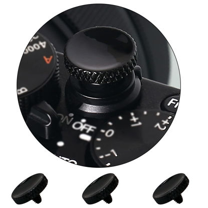 Picture of Soft Shutter Release Button(3 Pack Black), High-end Pure Copper Camera Shutter Button