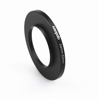 Picture of 34mm to 52mm Camera Filters Ring Compatible All 34mm Camera Lenses or 52mm UV CPL Filter Accessory,34-52mm Camera Step Up Ring