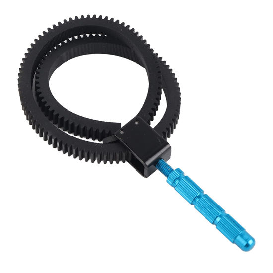 Picture of Follow Focus Ring Belt, Adjustable Manual Flexible Gear Ring Belt for DSLR Camera Follow Focus Zoom Lens