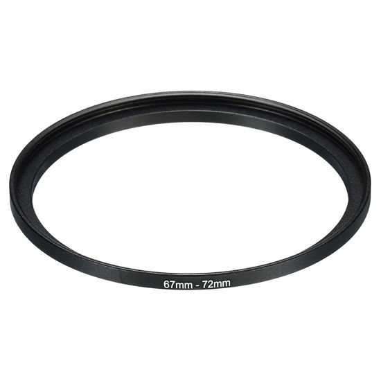 Picture of PATIKIL 67mm-72mm Metal Step Up Ring, Camera Lens Filter Adapter Ring Aluminum Filter Adapter Ring for Camera Lenses Hood, Black