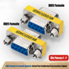 Picture of Warmstor 6-Pack 9Pin RS232 Serial Cable DB9 Female to Female Mini Gender Changer Adapter Coupler Connector