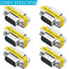 Picture of Warmstor 6-Pack 9Pin RS232 Serial Cable DB9 Male to Male Mini Gender Changer Adapter Coupler Connector