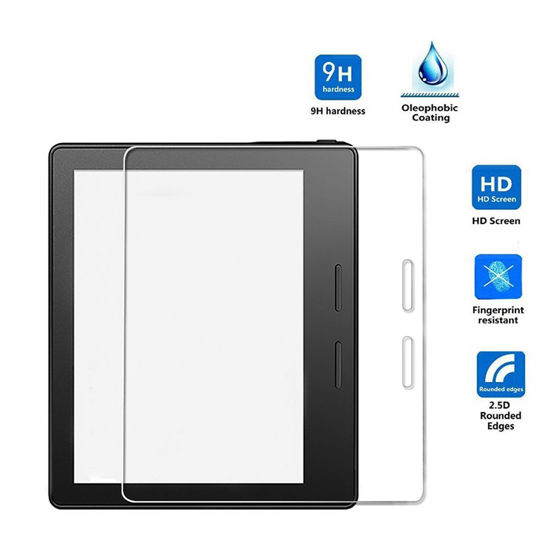 Picture of Ceavis Kindle Oasis Screen Protector Tempered Glass Screen Protector with 9H Hardness and Anti-Fingerprint & No-Bubble Installation for Kindle Oasis