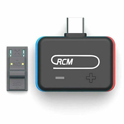 Picture of V5 RCM Loader Atmosphere USB Type-c,RCM Loader Bluetooth Payloads Injector, with Jig Upgrated Wireless Audio USB Type-c Transmitter, Support for Switch, PC Host Use, Support GameSir VX,Audio Adapter