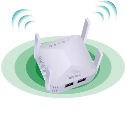 Picture of 2023 WiFi Extender 1200Mbps, WiFi Range Extender Signal Booster up to 8000sq.ft, WiFi Extenders Signal Booster for Home, WiFi Amplifier WiFi Range Extender, Wireless Internet Repeater