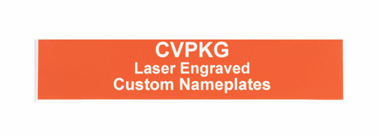 Picture of Custom Laser Engraved Pelican 1510 Nameplate (3-Text Lines, Orange)