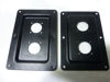 Picture of (2) Two Black Metal Speaker Jack Plates for Dual Large SpeakOn NL8MPR, NL4MPR