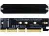 Picture of PCIe 5.0 M.2 NVMe Adapter Expansion Card for PCIe5 Gen5 SSD, Backward Compatible with PCIe 4.0/3.0/2.0/Gen4/Gen3, Fits in 1U Server. (X16)