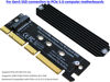 Picture of PCIe 5.0 M.2 NVMe Adapter Expansion Card for PCIe5 Gen5 SSD, Backward Compatible with PCIe 4.0/3.0/2.0/Gen4/Gen3, Fits in 1U Server. (X16)