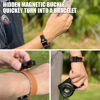 Picture of FEFUE Magnetic Buckle Hand Strap [Phone Wrist Strap] Designed for Camera Strap and Phone Strap, Adjustable Universal Wrist Lanyard (Grey)