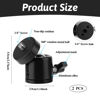 Picture of 1/4" Swivel Mini Ball Head Screw Tripod Mount, Universal Mini Ball Head Tripod Head, 360° Rotatable Ball Heads Camera Mount Adapter, Rotating Mount Base Adapter for Cameras Tripods(2 Packs)