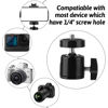 Picture of 1/4" Swivel Mini Ball Head Screw Tripod Mount, Universal Mini Ball Head Tripod Head, 360° Rotatable Ball Heads Camera Mount Adapter, Rotating Mount Base Adapter for Cameras Tripods(2 Packs)