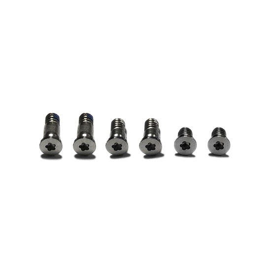 Picture of ICTION New Bottom Case Screws (Pentalobe P5) 6 pcs Replacement for MacBook Pro 13" A1708 A2159 A2338 2016-2020 Year (Space Gray)