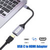 Picture of USB C to HDMI Adapter, 4K USB Type-C to HDMI Adapter [Thunderbolt 4/3Compatible] with iPhone 15/15Pro/15ProMax, MacBook Pro/Air, Dell XPS, Chromebook, Android Phones etc