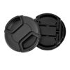 Picture of ZZJMCH 2 Pack 55mm Center Pinch Front Lens Cap, Extra Strong Springs, Camera Lens Cover, Made from 100% Recycled Plastic - Compatible with Nikon, Canon, Sony & Other DSLR Cameras (55mm)