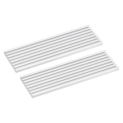 Picture of MECCANIXITY 2 Pack M.2 2280 Nvme SSD Heatsink Cooler with Thermal Pad Alloy Aluminum Heat Sink Cooling Sink for Laptop, 70x22x3mm, White