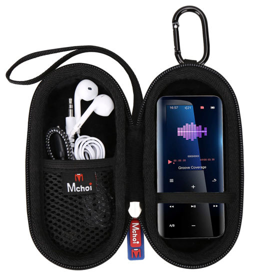 Picture of Mchoi MP3 Player Case, Protable Music Player Case with Metal Carabiner Clip for Aiworth 32GB Mp3 Player & Accessories, Case Only