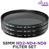 Picture of 52MM Altura Photo Neutral Density Professional Photography Filter Set (ND2 ND4 ND8) + Premium MagicFiber Microfiber Cleaning Cloth