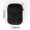 Picture of WesData Flash Drive Case, USB Drive Holder, Storage Bag for Thumb Drive, Light Weight and Easy to Put into Pockets, Protect and Store Small Items, 6 Slots Bag Black Color