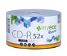 Picture of 100 Pack MyEco CD-R CDR 52X 700MB 80Min Economy Branded Logo Top Write Once Blank Media Record Disc