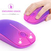 Picture of VssoPlor Wireless Mouse, 2.4G Slim Portable Computer Mice with Nano Receiver for Notebook, PC, Laptop, Computer (Gradient Purple)