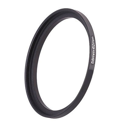 Picture of 58mm Lens to 62mm Camera Lens Adapter,58mm to 62mm Filter Step up Ring Adapter Ring,Compatible with All 62mm UV,CPL,ND,Lens Hood,Threaded Lens ect.