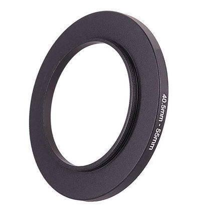 Picture of 40.5mm Lens to 55mm Camera Lens Adapter,40.5mm to 55mm Filter Step up Ring Adapter Ring,Compatible with All 55mm UV,CPL,ND,Lens Hood,Threaded Lens ect.