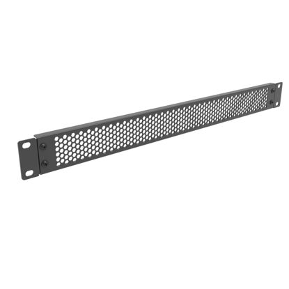 Picture of Jingchengmei 1U Perforated Rack Mount Blank Panel - Steel 1U Spacer Panel for 19-Inch Network Cabinet or Server Rack Black