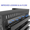 Picture of Jingchengmei 1U Perforated Rack Mount Blank Panel - Steel 1U Spacer Panel for 19-Inch Network Cabinet or Server Rack Black